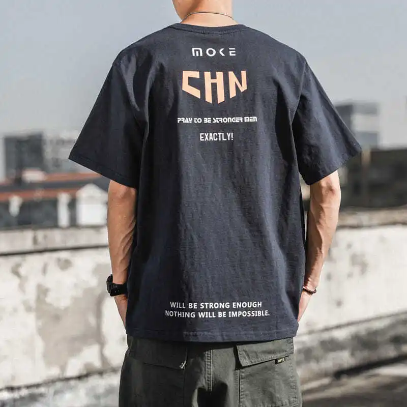 Men's Street Casual Printing Loose Tops Tees Summer New Short Sleeve O-neck Plus Size Letter T Shirts Fashion Trend Men Clothing
Men's Street Casual Printing Loose Tops Tees Summer New Short Sleeve O-neck Plus Size Letter T Shirts Fashion Trend Men Clothing