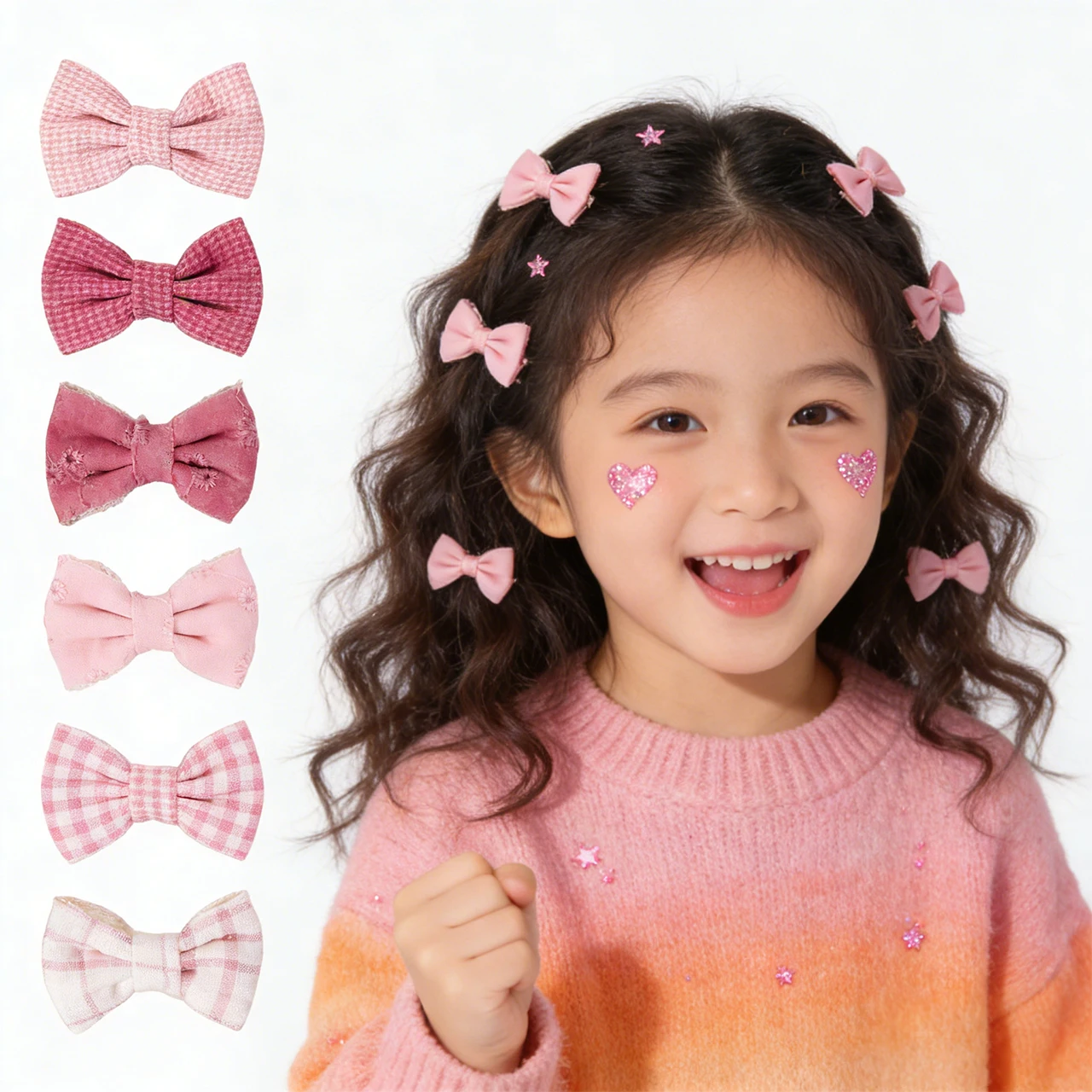 6Pcs/Set Sweet Bowknot Baby Hair Clips Grid Flower Dot Cotton Fabric Barrettes Girls Headwear Princess Kids Hair Accessories
6Pcs/Set Sweet Bowknot Baby Hair Clips Grid Flower Dot Cotton Fabric Barrettes Girls Headwear Princess Kids Hair Accessories