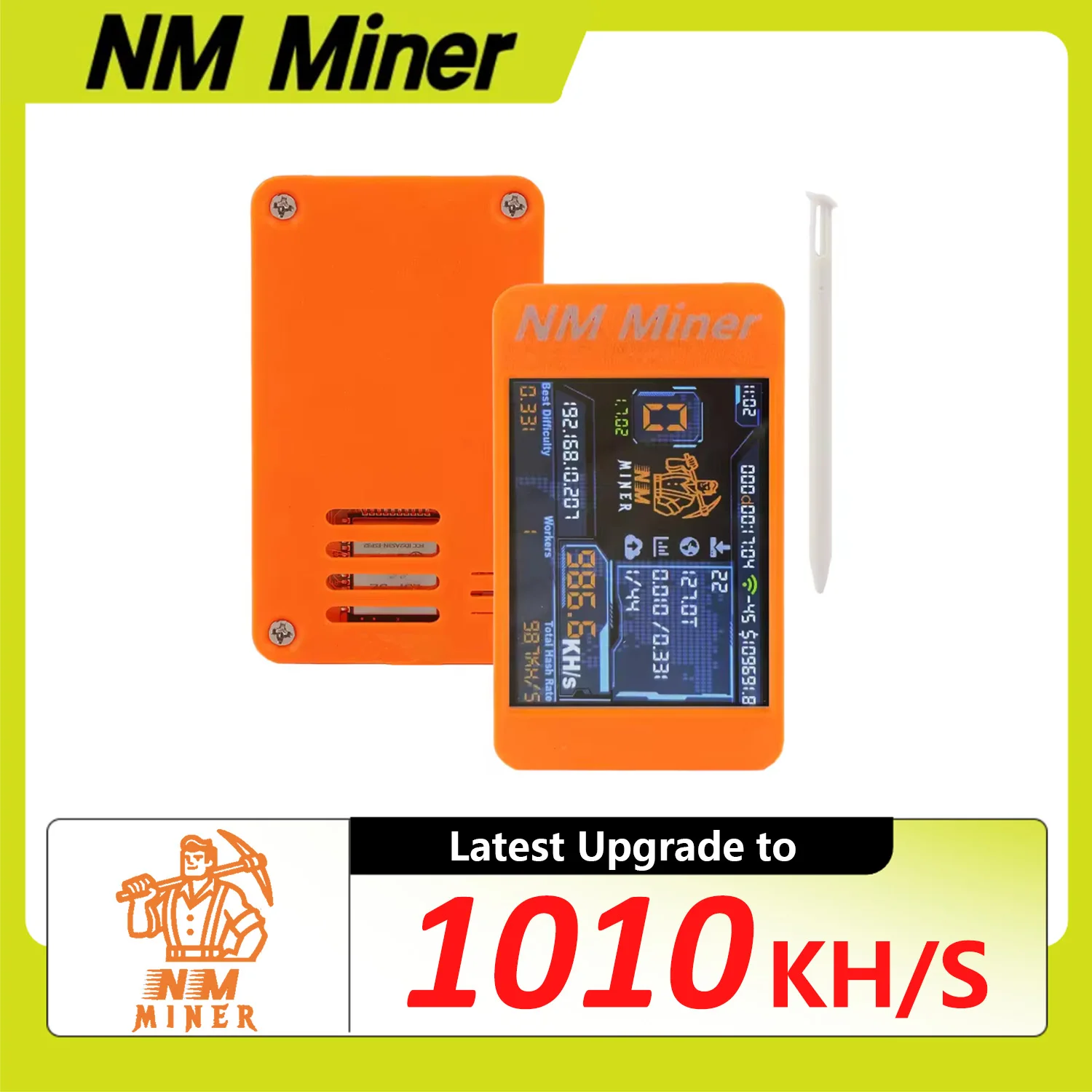 Bitcoins Miner NMMiner Upgrade 1010KH/S 2,8-дюймовый цветной дисплей DIY Solo Miner Крипто-майнер для домашнего использования BTC
Bitcoins Miner NMMiner Upgrade 1010KH/S 2,8-дюймовый цветной дисплей DIY Solo Miner Крипто-майнер для домашнего использования BTC