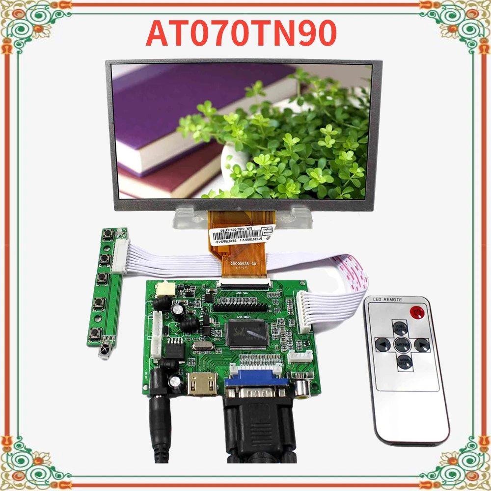 7" inch 800X480 TFT LCD Screen Display Panel AT070TN90 50pin Thickness 5mm with HD MI VGA 2AV LCD Controller Board
7" inch 800X480 TFT LCD Screen Display Panel AT070TN90 50pin Thickness 5mm with HD MI VGA 2AV LCD Controller Board