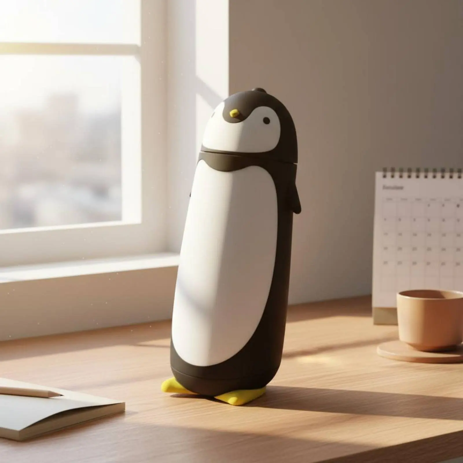 Penguin Water Bottle Child-Safe Design Cartoon Vacuum Bottle Creature Shaped Insulated Bottle Leak-Spill-Resistant Drinkware
Penguin Water Bottle Child-Safe Design Cartoon Vacuum Bottle Creature Shaped Insulated Bottle Leak-Spill-Resistant Drinkware