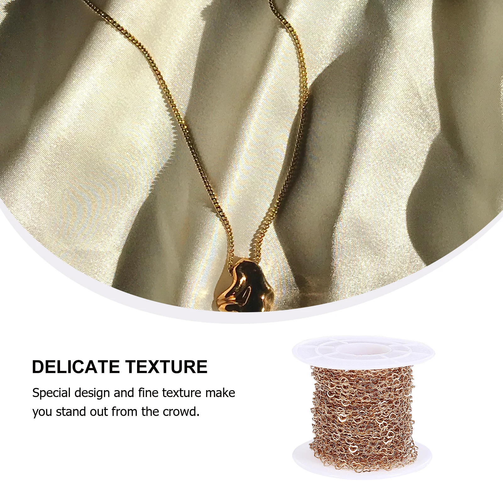 1 Roll Copper Heart Link Chain DIY Jewelry Making Chain for Necklace Bracelet Sweater Bulk Spool Birthday Gift
1 Roll Copper Heart Link Chain DIY Jewelry Making Chain for Necklace Bracelet Sweater Bulk Spool Birthday Gift