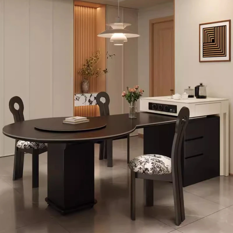 Island retractable integrated square becomes round modern household dining table restaurant multi-functional
Island retractable integrated square becomes round modern household dining table restaurant multi-functional