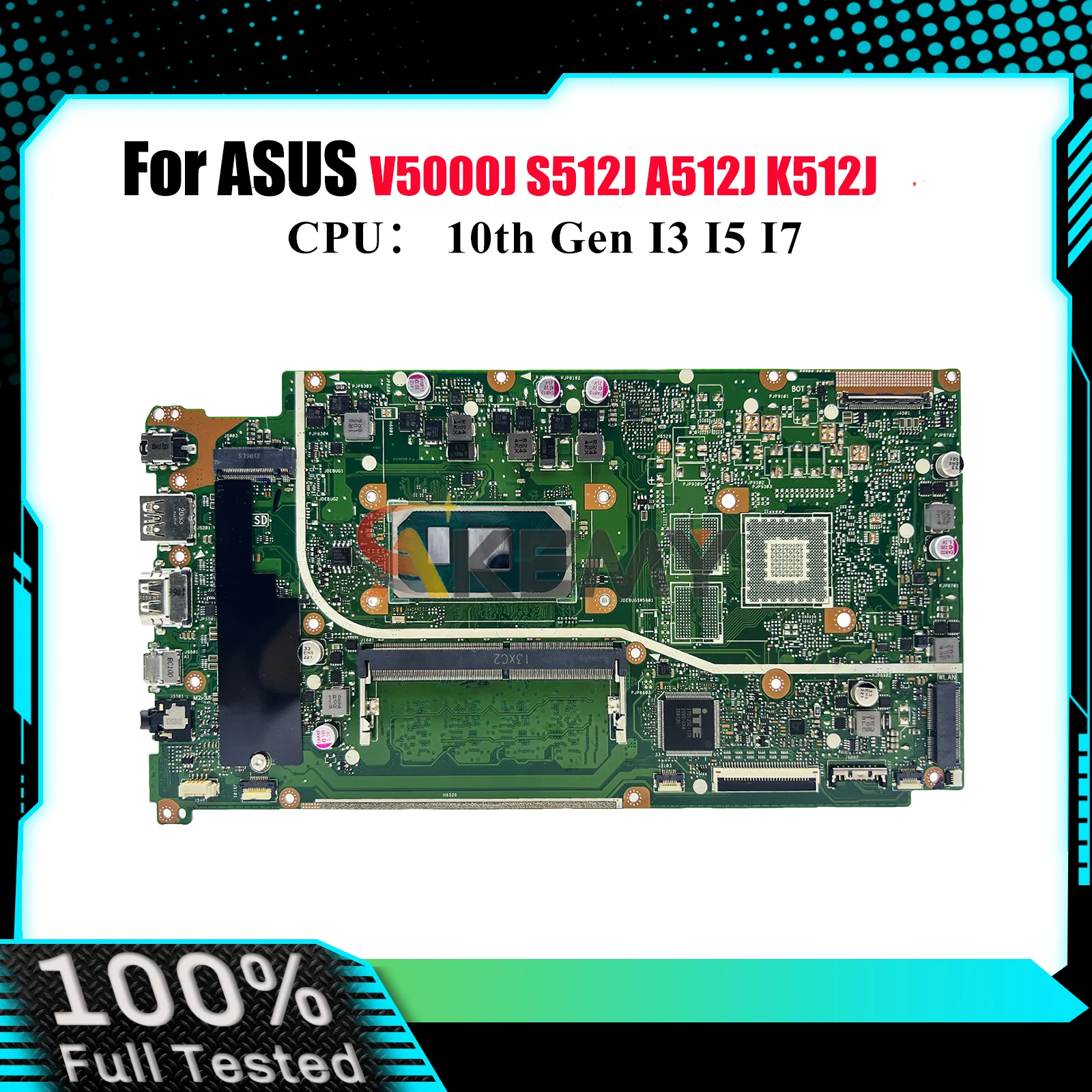 X512JA Laptop Motherboard For ASUS X512JAW A512J K512J F512J X512JF V5000J X512JAU X512J X512JP S512J Mainboard W/ I3 I5 I7 CPU
X512JA Laptop Motherboard For ASUS X512JAW A512J K512J F512J X512JF V5000J X512JAU X512J X512JP S512J Mainboard W/ I3 I5 I7 CPU