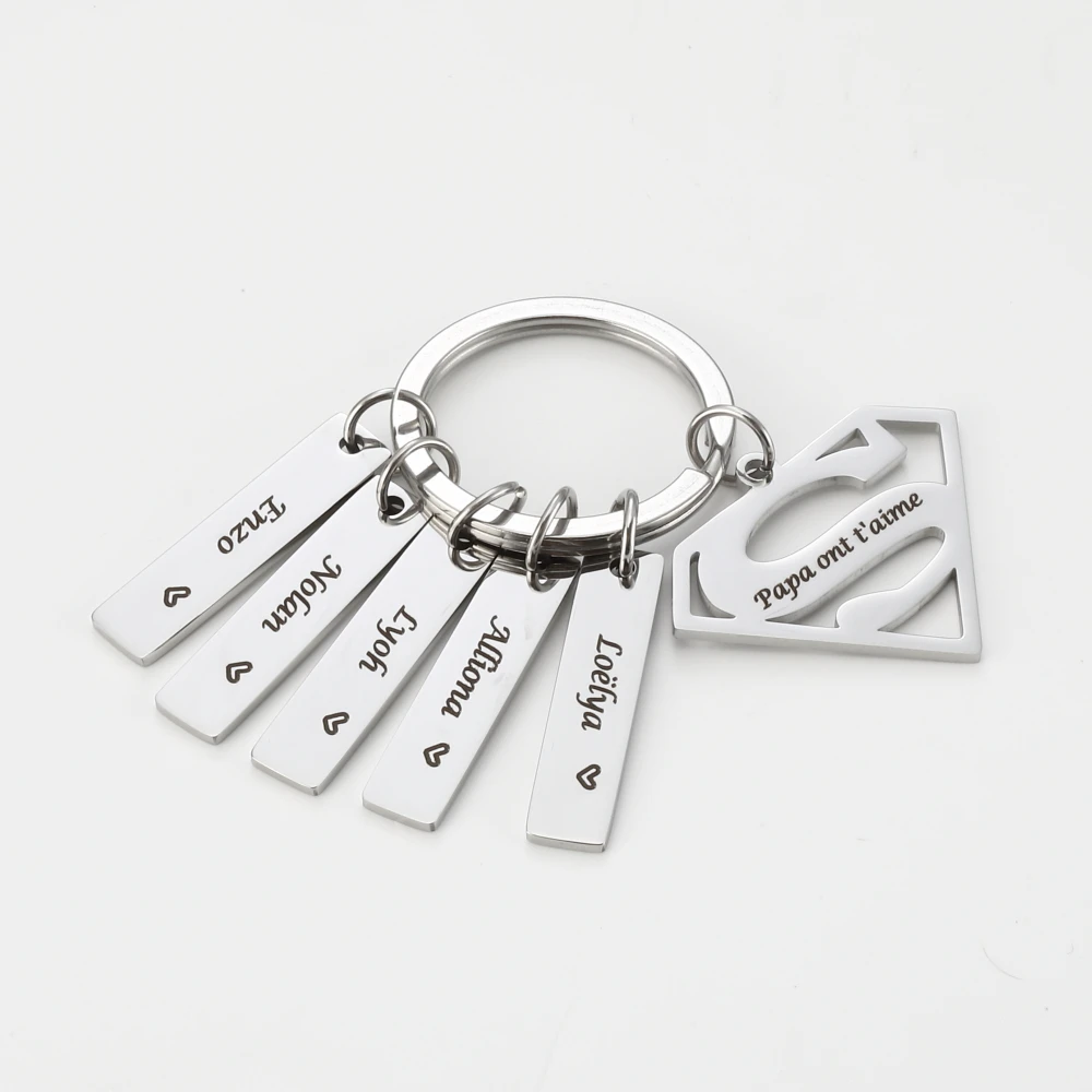 Personalized Kids Names Keychain Stainless Steel Bar Keychain Personalized Fathers Day Gift
Personalized Kids Names Keychain Stainless Steel Bar Keychain Personalized Fathers Day Gift