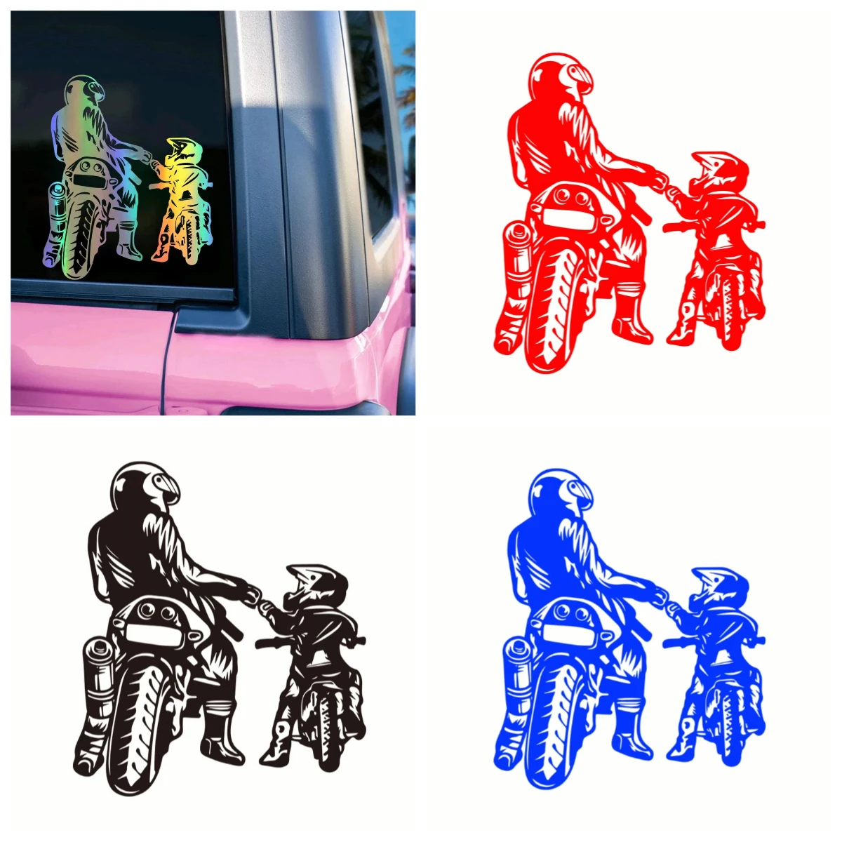 Family Biker Gift - Reflective Helmet Sticker Set for Dad & Sons, DIY Motorcycle Decal
Family Biker Gift - Reflective Helmet Sticker Set for Dad & Sons, DIY Motorcycle Decal