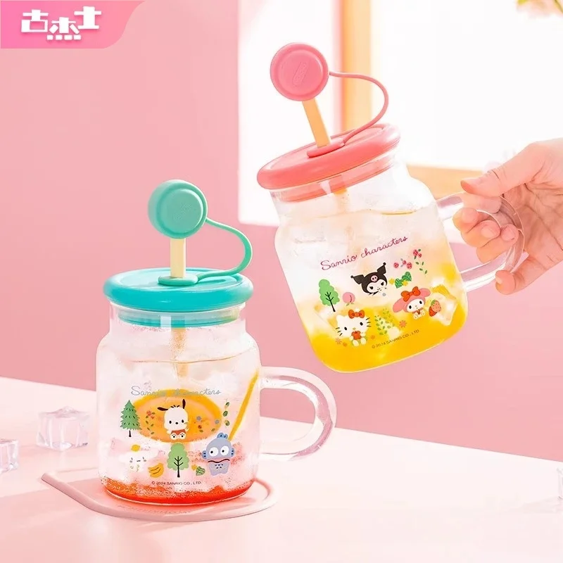 For Sanrio 850ML Straw Glass Cup Cartoon Water Cups for Kids High Borosilicate Glass Coffee Milk Mug with Handle&Creative Lid
For Sanrio 850ML Straw Glass Cup Cartoon Water Cups for Kids High Borosilicate Glass Coffee Milk Mug with Handle&Creative Lid