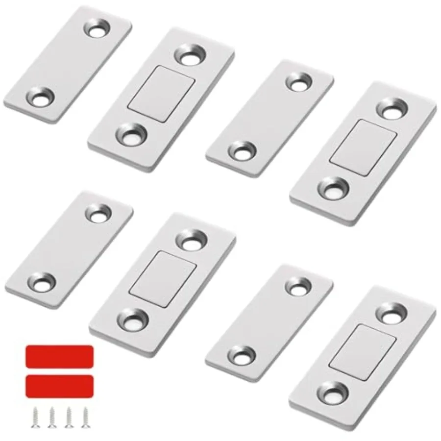 Cabinet Magnetic Catch, Ultra Thin Pack Cabinet Door Magnetic Latch, Magnetic Door Closer for Cabinets Drawers Closet Doors
Cabinet Magnetic Catch, Ultra Thin Pack Cabinet Door Magnetic Latch, Magnetic Door Closer for Cabinets Drawers Closet Doors