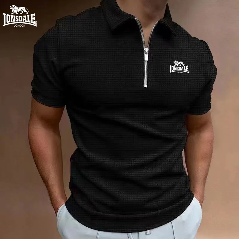 2026 LONSDALE Men's Printed Waffle Polo Shirt, short-sleeved shirt, collar and zipper, men's casual streetwear, men's new top
2026 LONSDALE Men's Printed Waffle Polo Shirt, short-sleeved shirt, collar and zipper, men's casual streetwear, men's new top