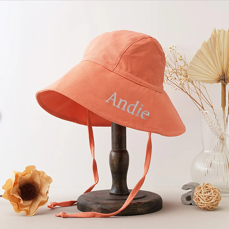 Personalized Baby Sun Hat Summer Spring Kids Bucket Hat Cotton Linen Children Cap for Beach Playing Traveling 2-6Y Gifts
Personalized Baby Sun Hat Summer Spring Kids Bucket Hat Cotton Linen Children Cap for Beach Playing Traveling 2-6Y Gifts