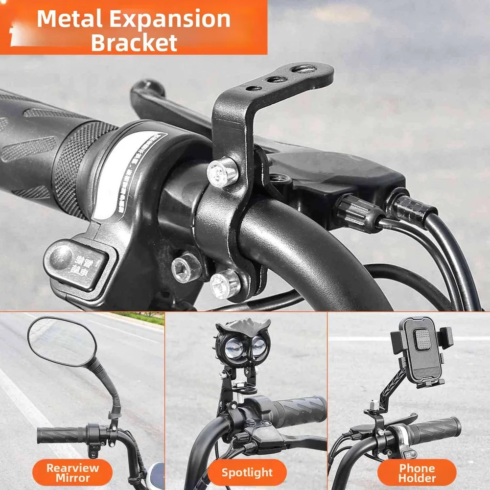 Mirror Adapter Handlebar Mount For Mirror Mounting Multi-port 3 Holes Metal Construction For Motorcycles Black
Mirror Adapter Handlebar Mount For Mirror Mounting Multi-port 3 Holes Metal Construction For Motorcycles Black