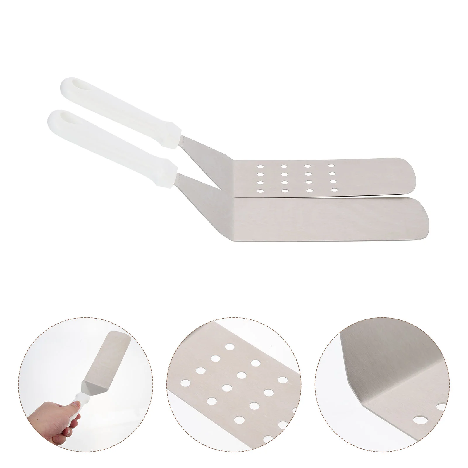 2 Pcs Barbecue Spatula Restaurant Pancake Turner Egg Frying Kitchen for Use Cuisine Cooking Grill
2 Pcs Barbecue Spatula Restaurant Pancake Turner Egg Frying Kitchen for Use Cuisine Cooking Grill