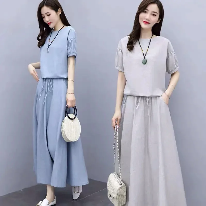 Summer 2024 New Set Slim Skirts Sleeve Suit Skirts Cotton Linen Skirt Two-Piece Women's Fashion 2PCS Temperament Ladies Outfit
Summer 2024 New Set Slim Skirts Sleeve Suit Skirts Cotton Linen Skirt Two-Piece Women's Fashion 2PCS Temperament Ladies Outfit