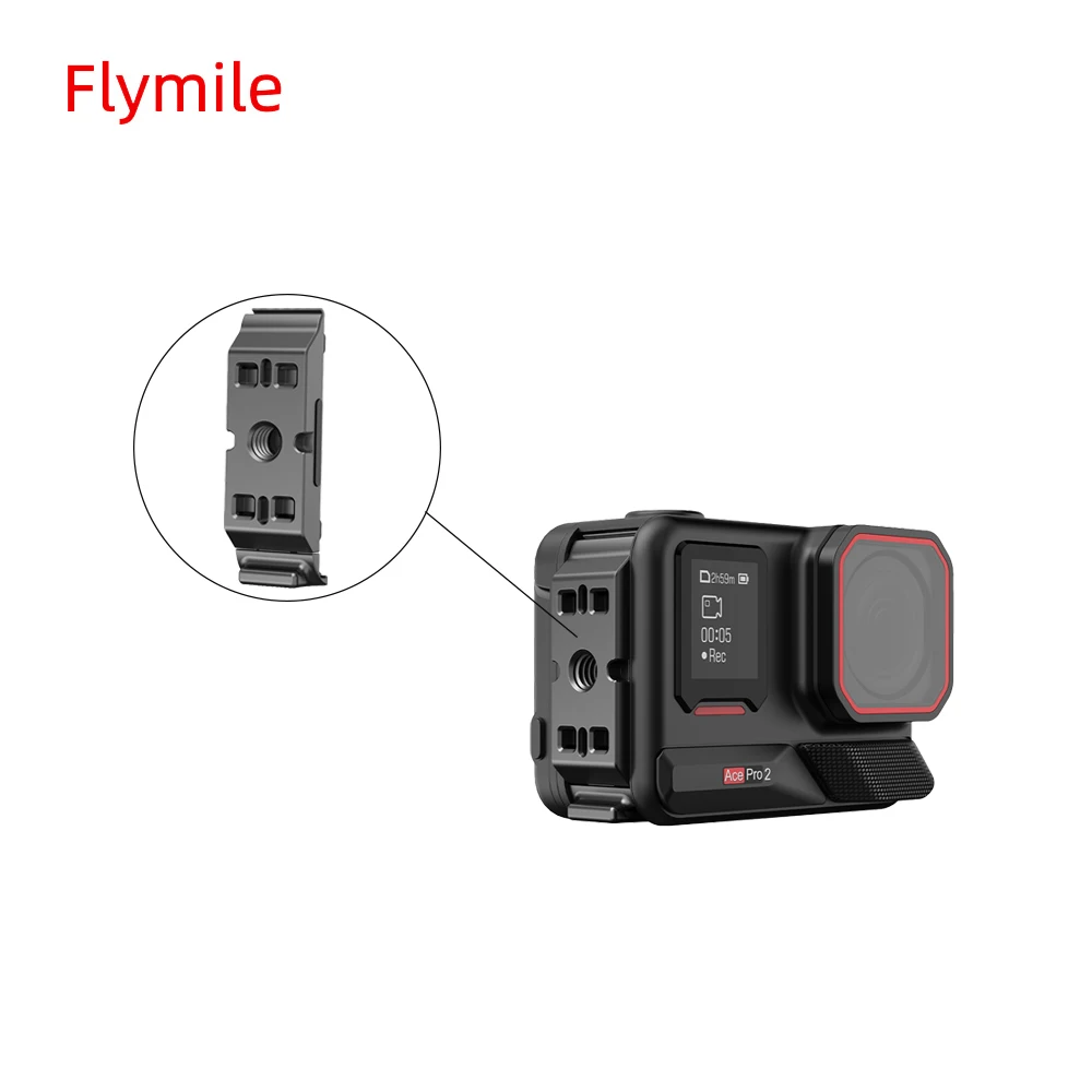 Flymile Magnetic Quick-release Battery Side Interface Cover For Insta360 Ace Pro 2 With 1/4 Screw Hole Can Shoot Vertically
Flymile Magnetic Quick-release Battery Side Interface Cover For Insta360 Ace Pro 2 With 1/4 Screw Hole Can Shoot Vertically