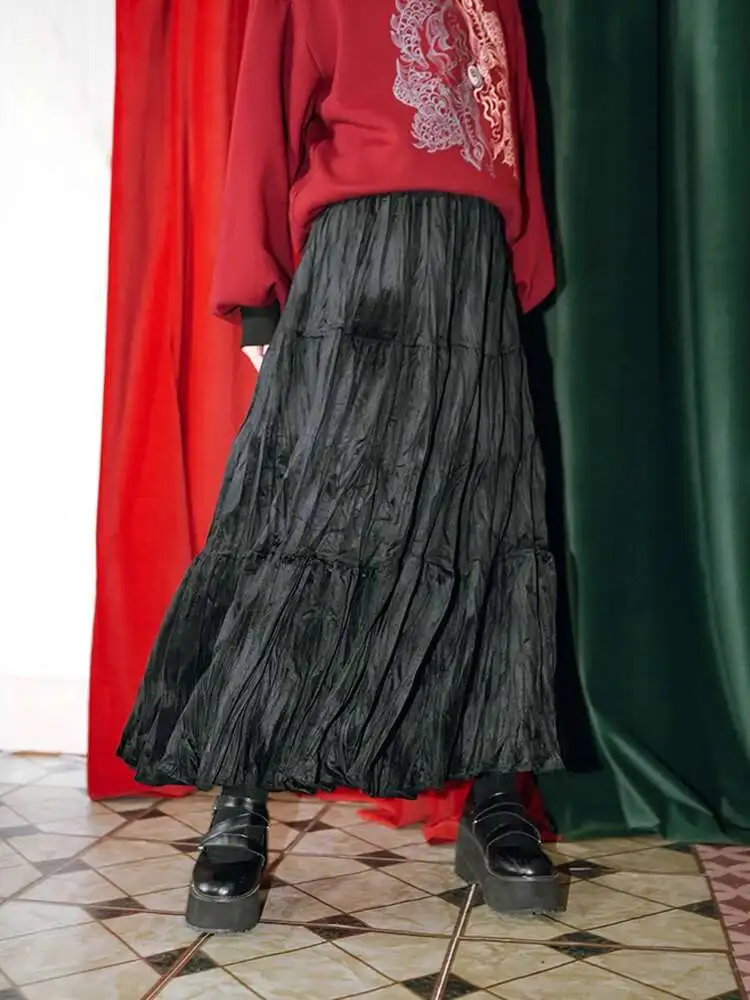 New Chinese Style National Style Han Elements Black Fold Skirt Autumn And Winter Medium And Long Styles Loose And Comfortable
New Chinese Style National Style Han Elements Black Fold Skirt Autumn And Winter Medium And Long Styles Loose And Comfortable