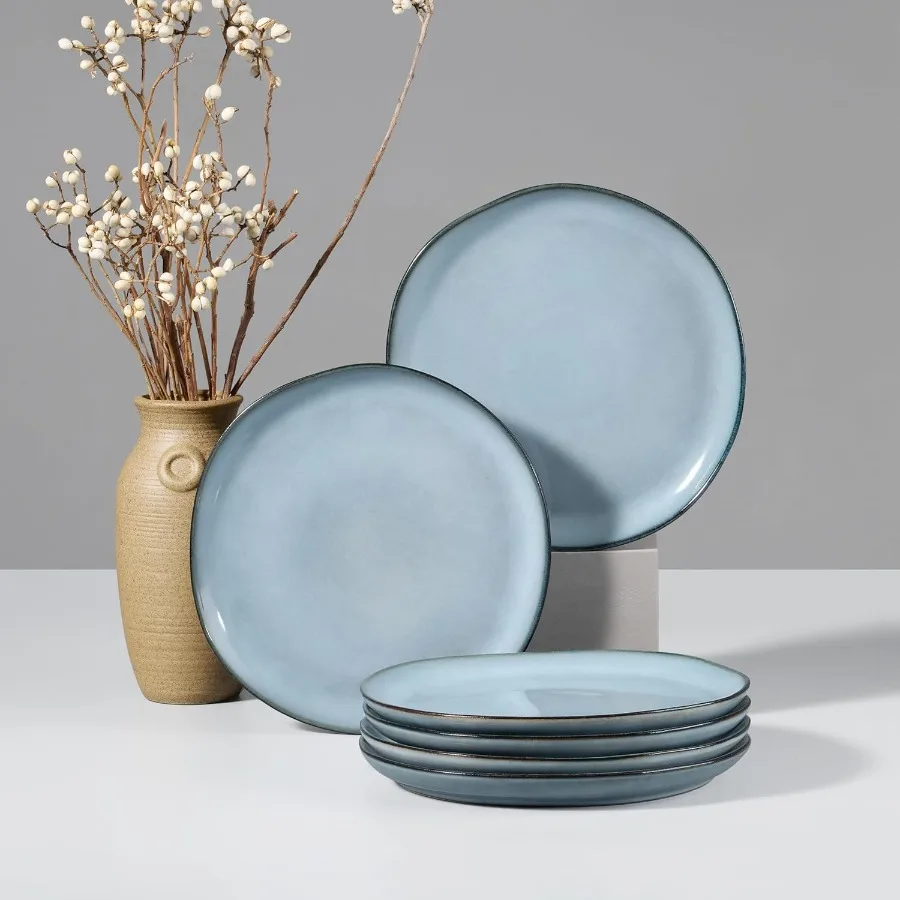 Керамические тарелки для салата, набор из 6 сверхпрочных керамических тарелок 7,9 с реактивной глазурью для домашнего и ресторана, прочный чип и
Керамические тарелки для салата, набор из 6 сверхпрочных керамических тарелок 7,9 с реактивной глазурью для домашнего и ресторана, прочный чип и