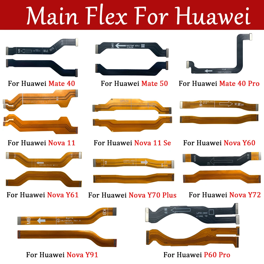 10Pcs ,Main Motherboard Connector Board Ribbon Flex For Huawei Mate 40 Pro 50 Pro Nova 11 SE Y70 Plus P60 Pro Y61 Y72 Nova 11 Se
10Pcs ,Main Motherboard Connector Board Ribbon Flex For Huawei Mate 40 Pro 50 Pro Nova 11 SE Y70 Plus P60 Pro Y61 Y72 Nova 11 Se