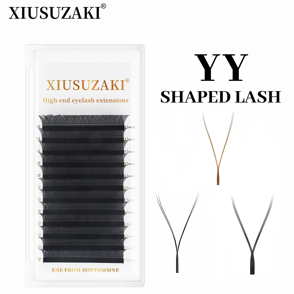 XIUSUZAKI YY Shape Lashes Extensions Triple Tips Hand Woven Premium Soft Light Natural Brown Eyelashes Extension Supplies Makeup
XIUSUZAKI YY Shape Lashes Extensions Triple Tips Hand Woven Premium Soft Light Natural Brown Eyelashes Extension Supplies Makeup