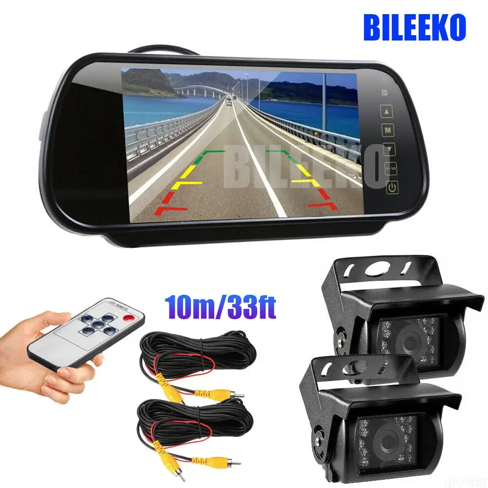7" Car Rear View Mirror Monitor MirrorHeavy Duty Backup IR Night Vision Camera
7" Car Rear View Mirror Monitor MirrorHeavy Duty Backup IR Night Vision Camera