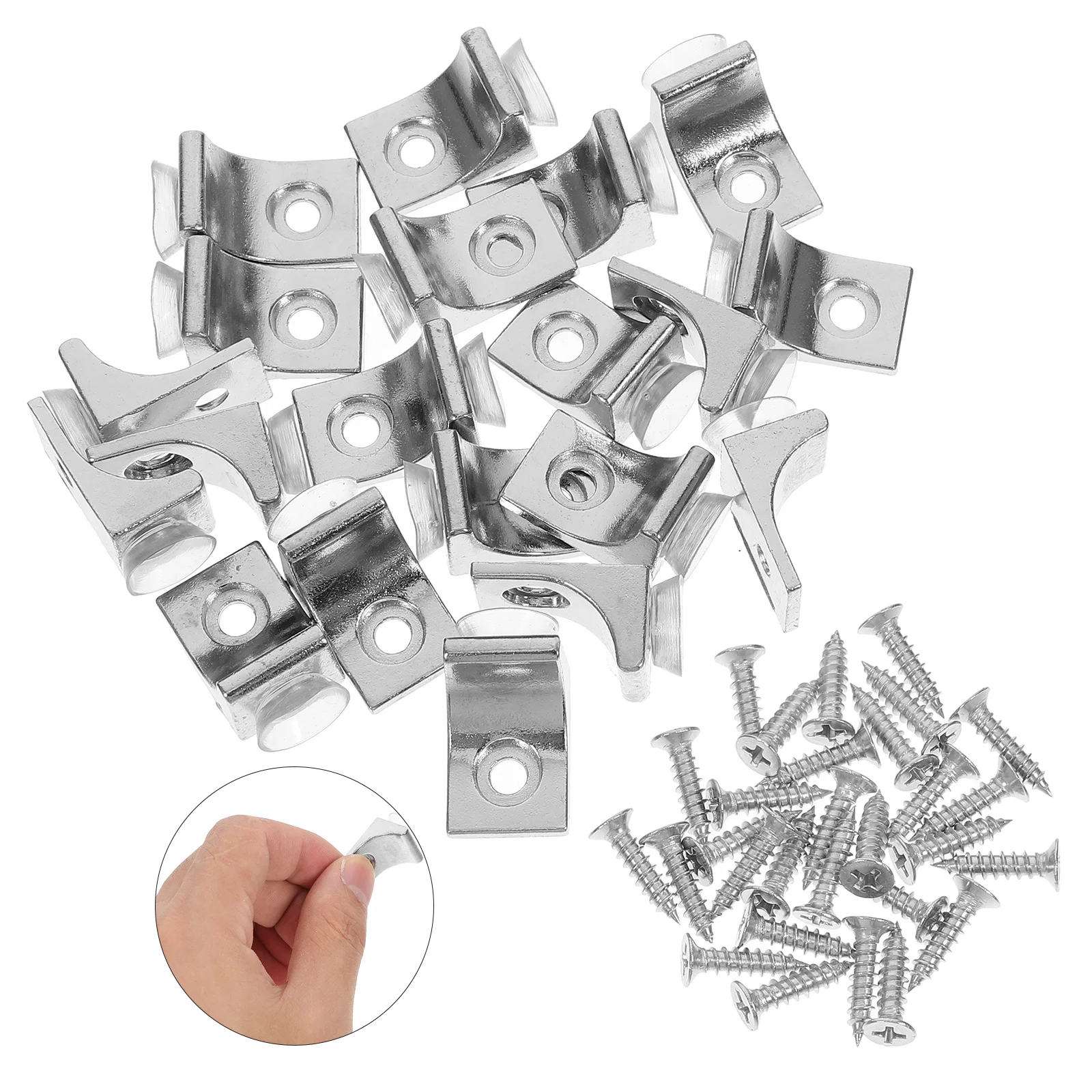 20 Pcs Furniture Component Dresser Corner Bracket Glass Shelf Pegs Right Angle Anchors Brace Stainless Steel
20 Pcs Furniture Component Dresser Corner Bracket Glass Shelf Pegs Right Angle Anchors Brace Stainless Steel