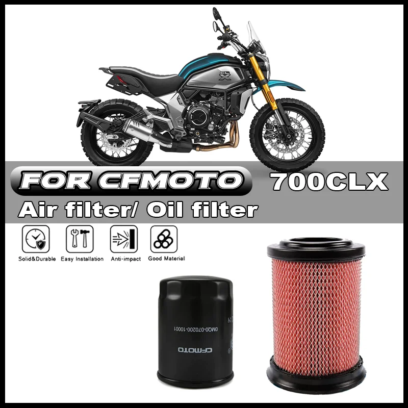 For CFMOTO 700CLX 700CL-X Motorcycle accessories air filter element oil grid machine filter air filter oil filter combination
For CFMOTO 700CLX 700CL-X Motorcycle accessories air filter element oil grid machine filter air filter oil filter combination