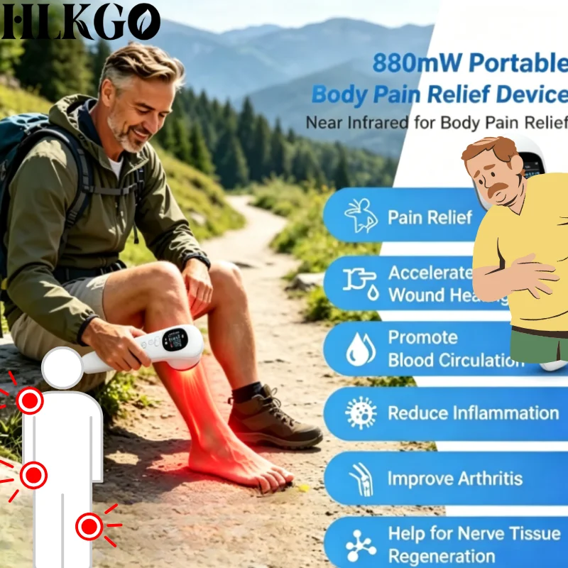 880mW 808nm Diode Laser Therapy for Meniscus Tear Pain Handheld Cold Laser for Knee Cartilage Injury and Joint Healing
880mW 808nm Diode Laser Therapy for Meniscus Tear Pain Handheld Cold Laser for Knee Cartilage Injury and Joint Healing
