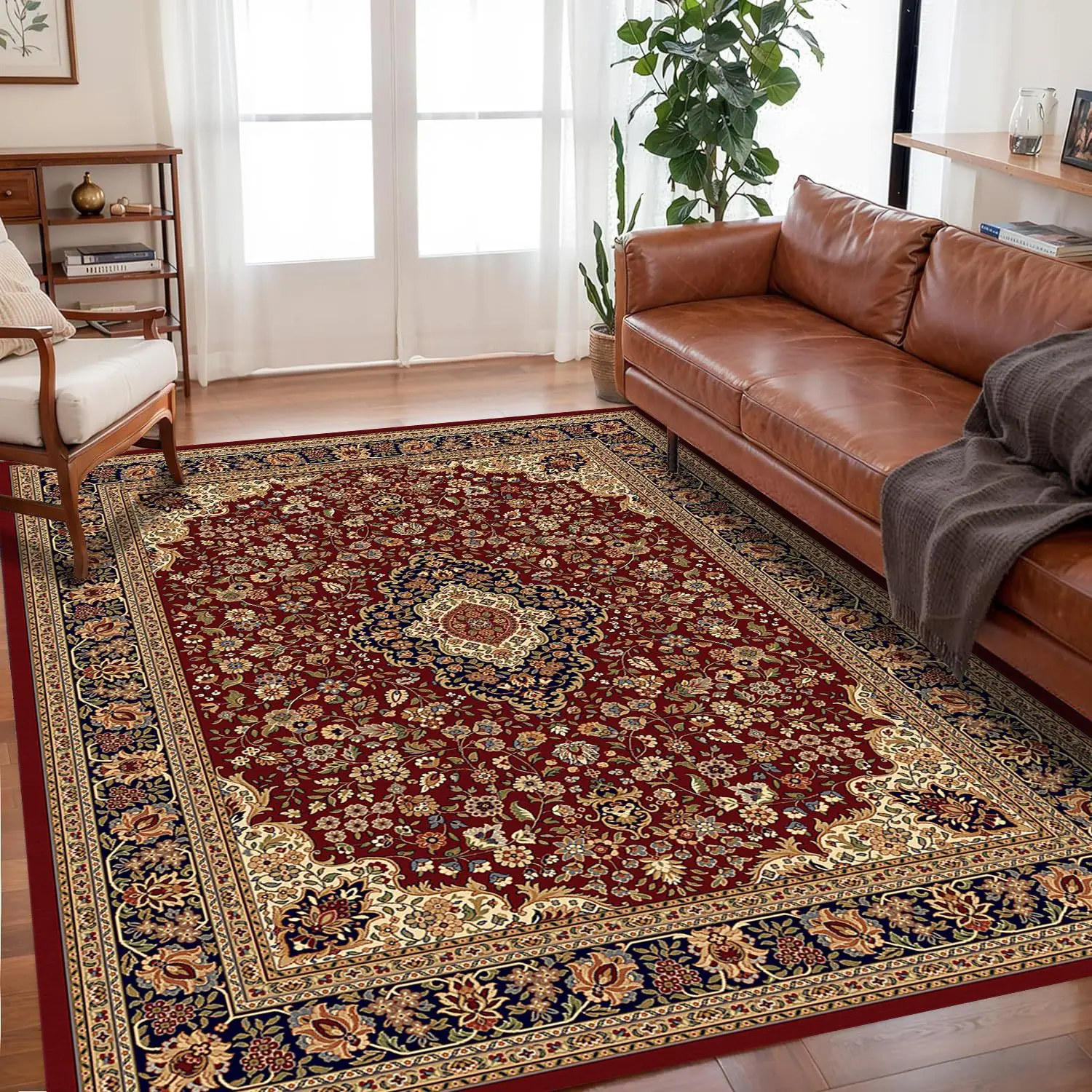 VIKAMA Bohemian Vintage Rug - Stain-Resistant and Easy-Care Floor Mat for Living Rooms and Bedrooms Persian Rug Home Decor
VIKAMA Bohemian Vintage Rug - Stain-Resistant and Easy-Care Floor Mat for Living Rooms and Bedrooms Persian Rug Home Decor