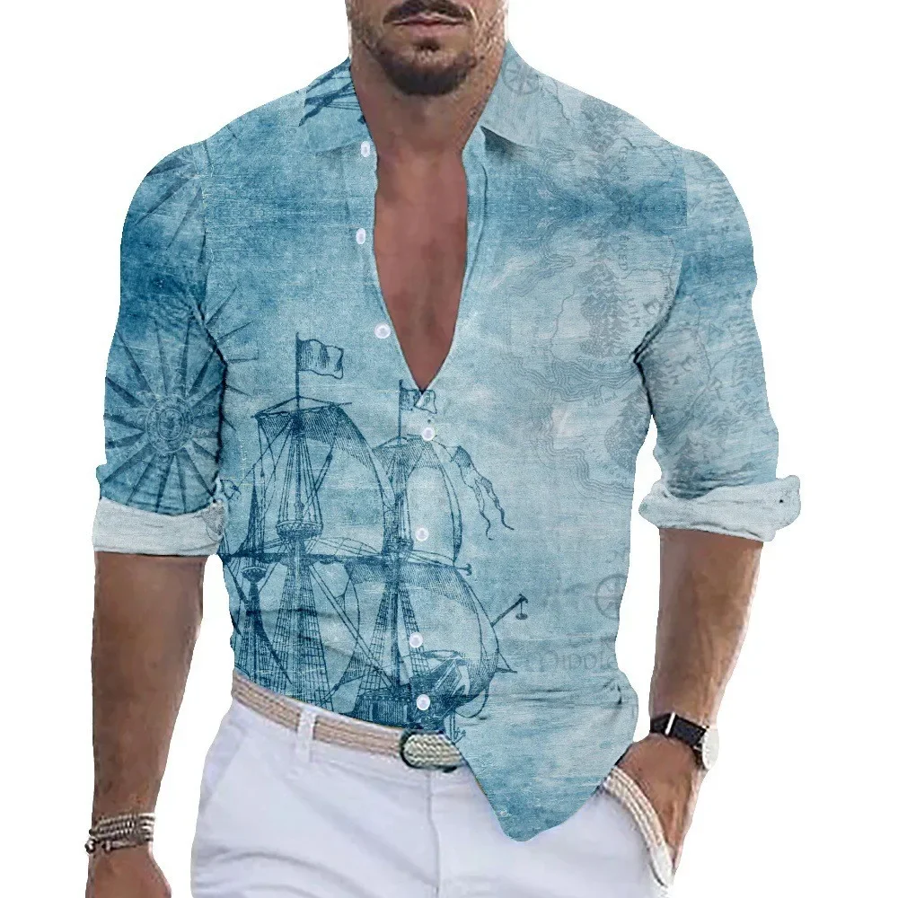 Men's Spring and Autumn Map Elements Comfortable Surrounding Men's Long Sleeve Lining
Men's Spring and Autumn Map Elements Comfortable Surrounding Men's Long Sleeve Lining