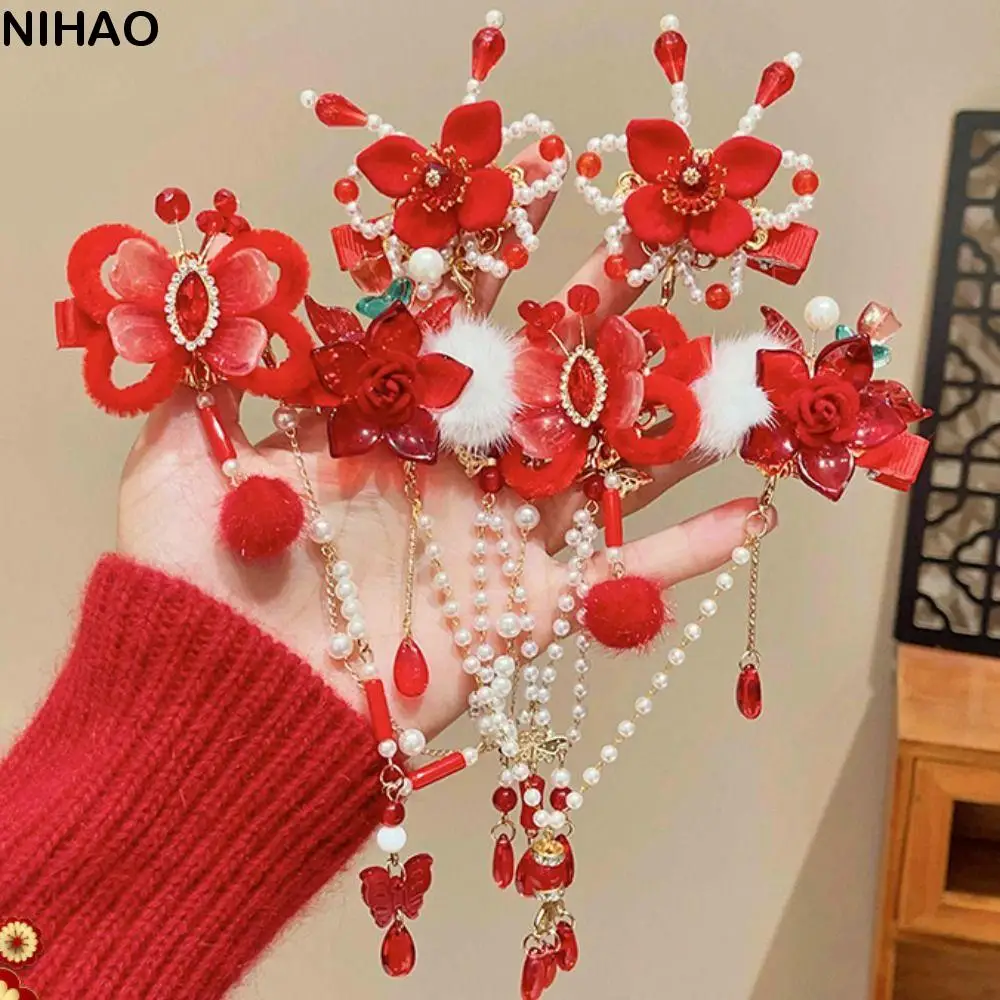 Princess Children's New Year Hairpin Hanfu Headwear Forehead Chain Chinese Style Red Barrettes Tang Suit Cute
Princess Children's New Year Hairpin Hanfu Headwear Forehead Chain Chinese Style Red Barrettes Tang Suit Cute