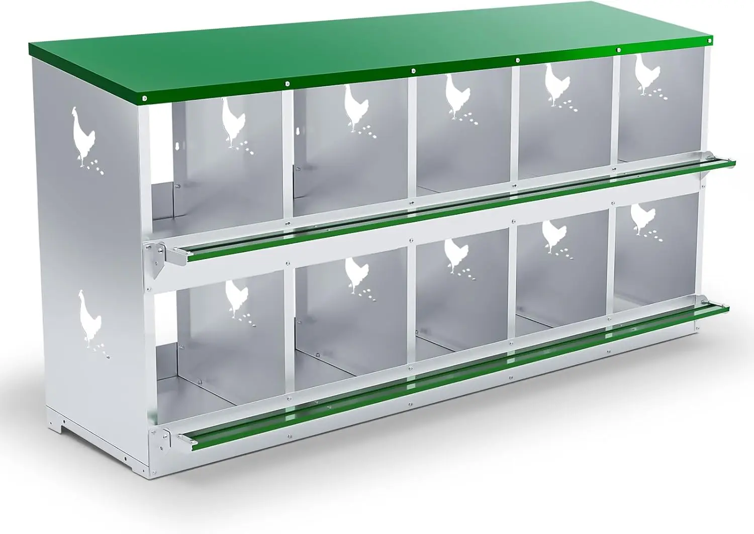 Металлический ящик для несушек на 10 ячеек, усиленный, для откладывания яиц, надежная и вентилируемая конструкция для птичника
Металлический ящик для несушек на 10 ячеек, усиленный, для откладывания яиц, надежная и вентилируемая конструкция для птичника