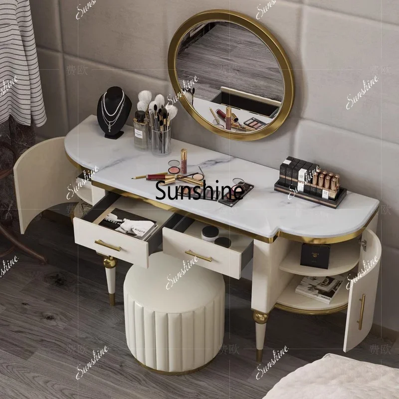 YEuropean Luxury Vanity Table White Bedroom Mirror Makeup Dressing Table Desk Chair Bedside Penteadeira Postmodern Furniture
YEuropean Luxury Vanity Table White Bedroom Mirror Makeup Dressing Table Desk Chair Bedside Penteadeira Postmodern Furniture