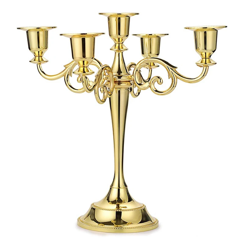 5 Arms Metal Candelabra Candlestick European Elegant Candle Holder Candle Stand for Wedding Table Christmas Home Decoration
5 Arms Metal Candelabra Candlestick European Elegant Candle Holder Candle Stand for Wedding Table Christmas Home Decoration