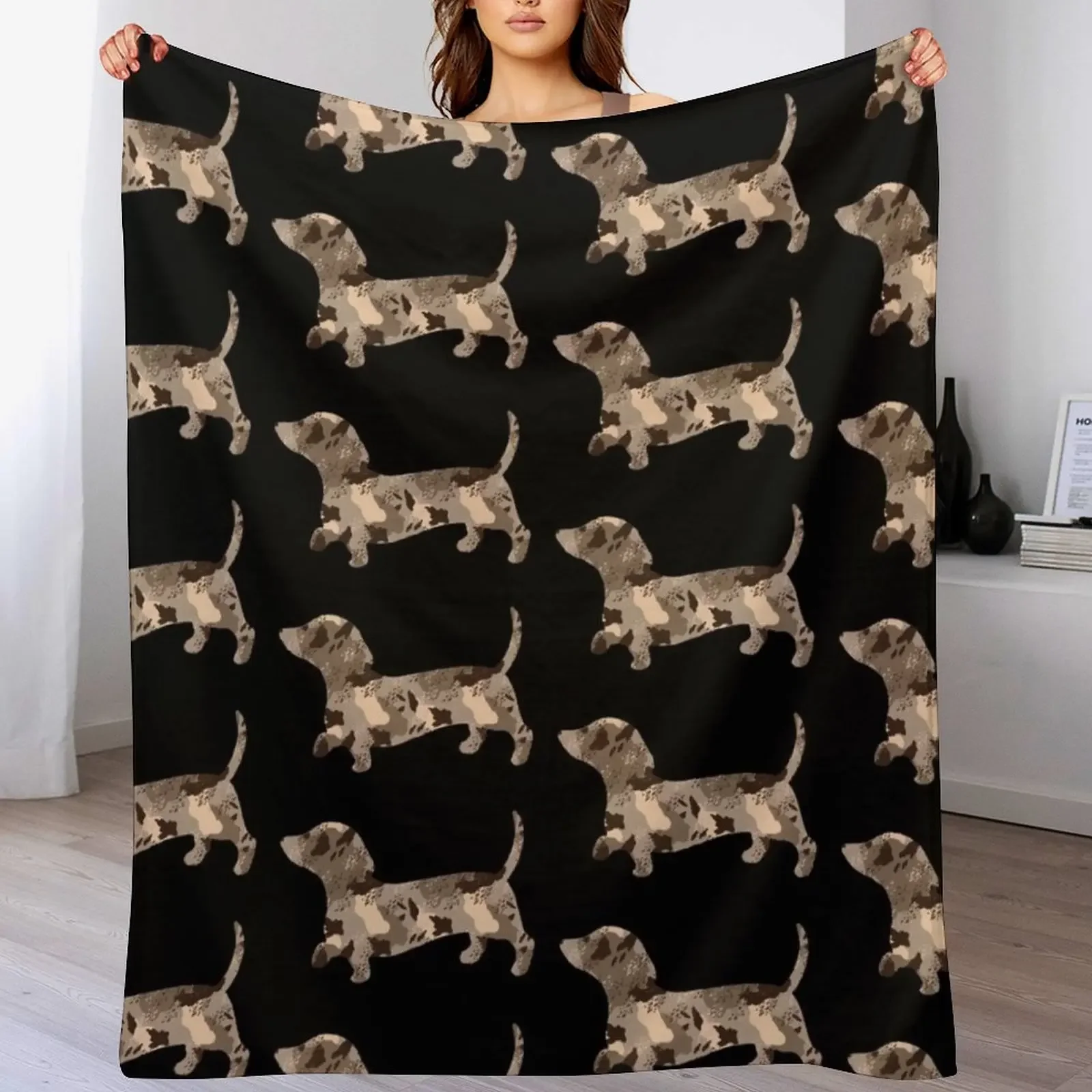 Dapple Dachshund Dog Pattern Throw Blanket Soft Home Decor Blanket for Couch Bedroom
Dapple Dachshund Dog Pattern Throw Blanket Soft Home Decor Blanket for Couch Bedroom