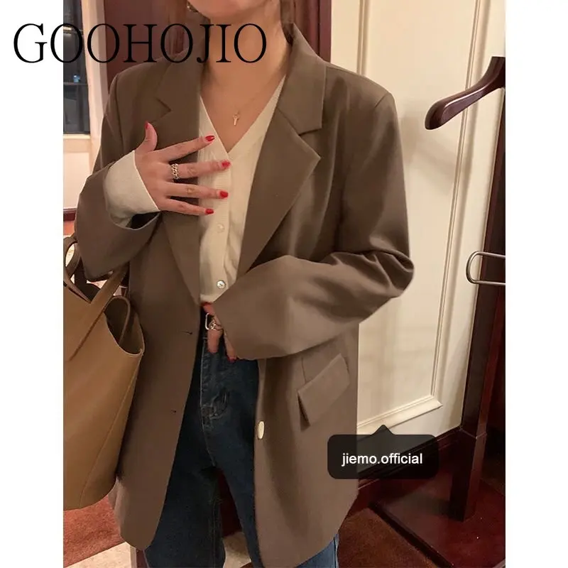 New Oversized Leisure Women Blazers Autumn Office Lady Pocket Blazer Women Jackets for Women Vintage Coats Ladies Temperament
New Oversized Leisure Women Blazers Autumn Office Lady Pocket Blazer Women Jackets for Women Vintage Coats Ladies Temperament