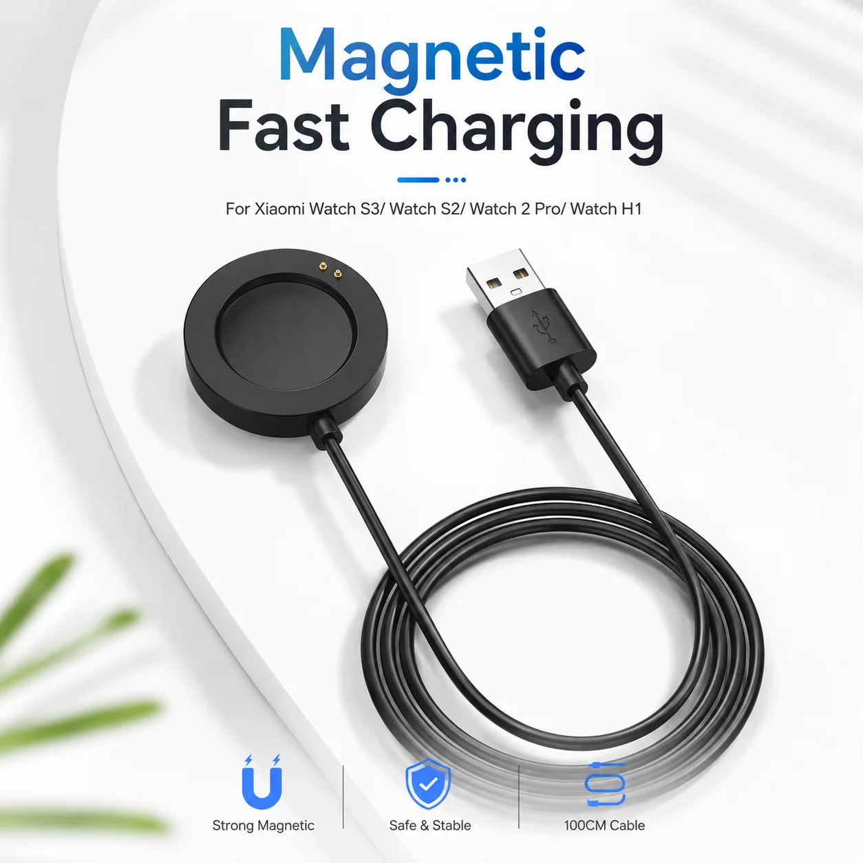 Magnetic Charger Cable For Xiaomi Watch S4/Watch S3/Watch S2/Watch 2 Pro/Watch 5 USB Smart Watch Charging Dock 1M
Magnetic Charger Cable For Xiaomi Watch S4/Watch S3/Watch S2/Watch 2 Pro/Watch 5 USB Smart Watch Charging Dock 1M