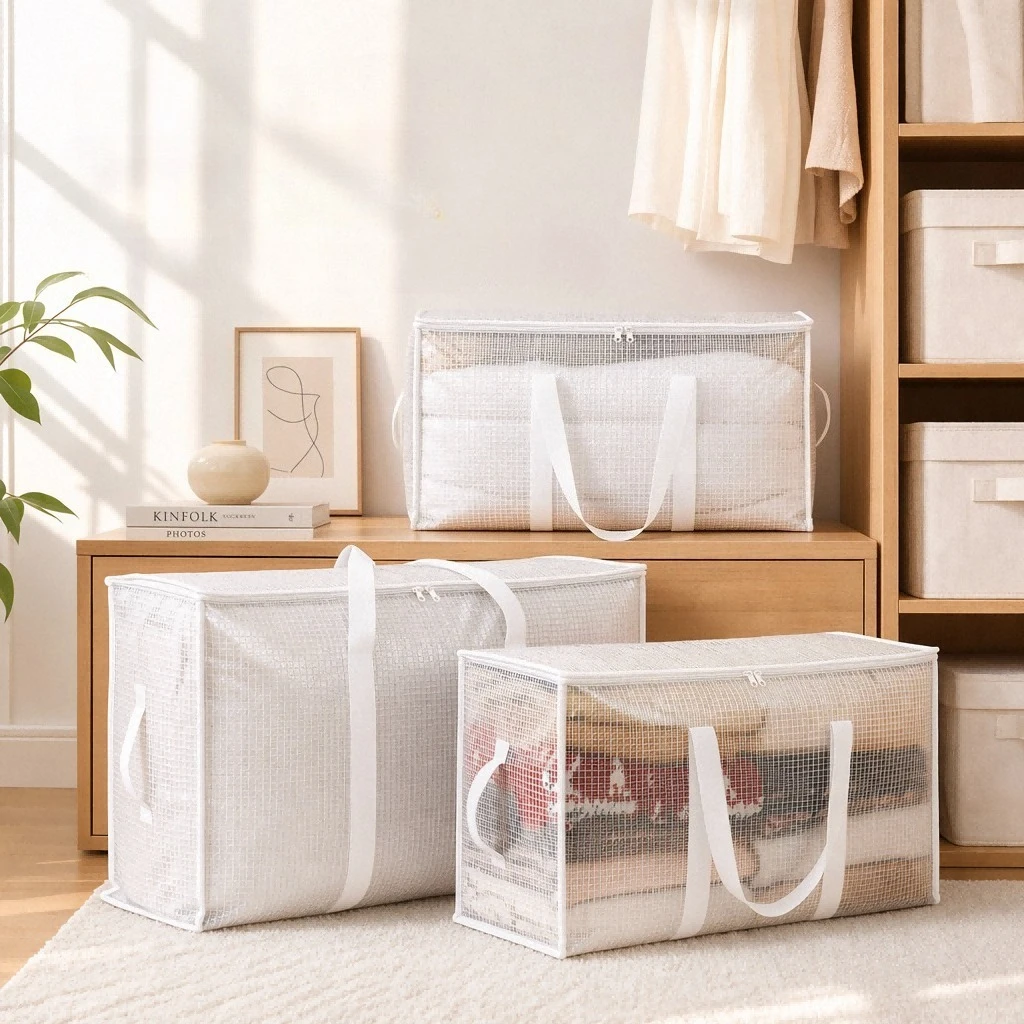 Moisture-Proof Strong Moving Packing Luggage Bags Extra Large Clear Home Closet Clothes Quilt Storage Organizer Foldable Handbag
Moisture-Proof Strong Moving Packing Luggage Bags Extra Large Clear Home Closet Clothes Quilt Storage Organizer Foldable Handbag