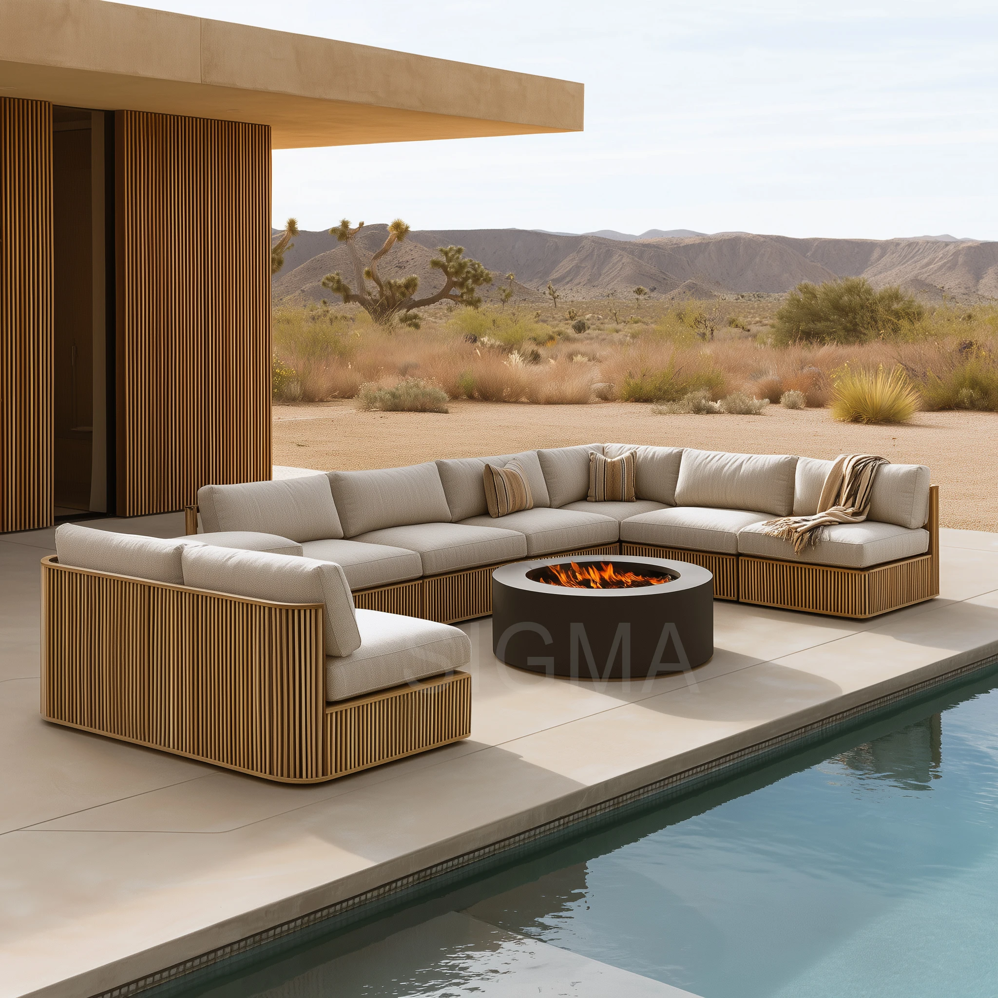 2026 New Design Teak Garden Sofa Waterproof Outdoor Garden Set Teak Wood Sofa Furniture Hotel Patio Sofa Set
2026 New Design Teak Garden Sofa Waterproof Outdoor Garden Set Teak Wood Sofa Furniture Hotel Patio Sofa Set
