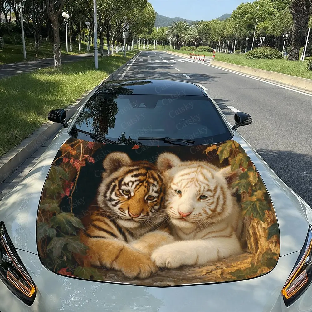 Little Tigers Cuddling Up To Each Other Car Hood Sticker, Vinyl Film Decal For Vehicle Modification - Waterproof & Scratch-Resis
Little Tigers Cuddling Up To Each Other Car Hood Sticker, Vinyl Film Decal For Vehicle Modification - Waterproof & Scratch-Resis
