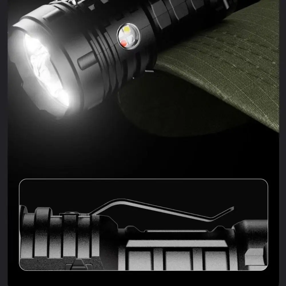 Waterproof Portable Flashlight 17 Modes USB Rechargeable Super Bright LED Flashlight Super Bright Handheld Spotlight
Waterproof Portable Flashlight 17 Modes USB Rechargeable Super Bright LED Flashlight Super Bright Handheld Spotlight