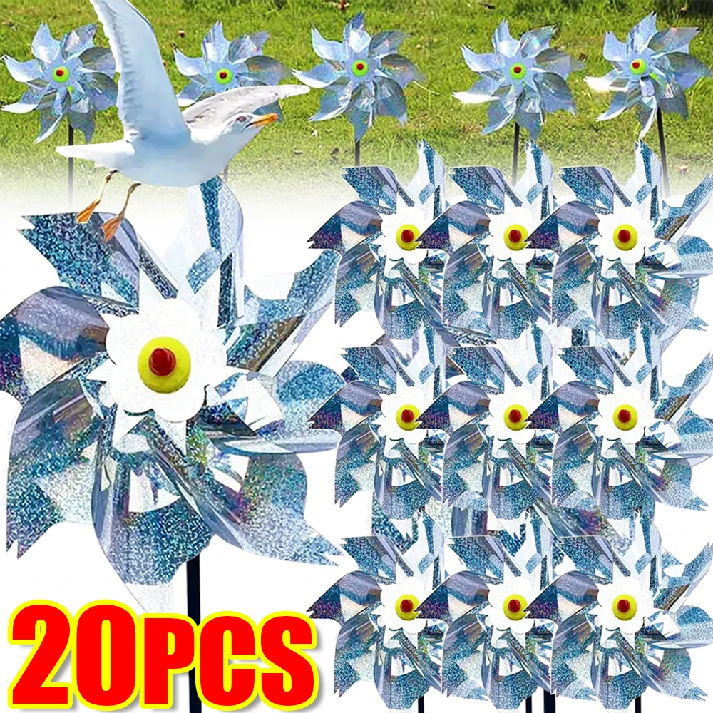 Bird Repellent Pinwheels Silver Laser Reflective Sparkly Farm Scarecrow Windmill Spinner Garden Lawn Yard Decor Bird Deterrent
Bird Repellent Pinwheels Silver Laser Reflective Sparkly Farm Scarecrow Windmill Spinner Garden Lawn Yard Decor Bird Deterrent