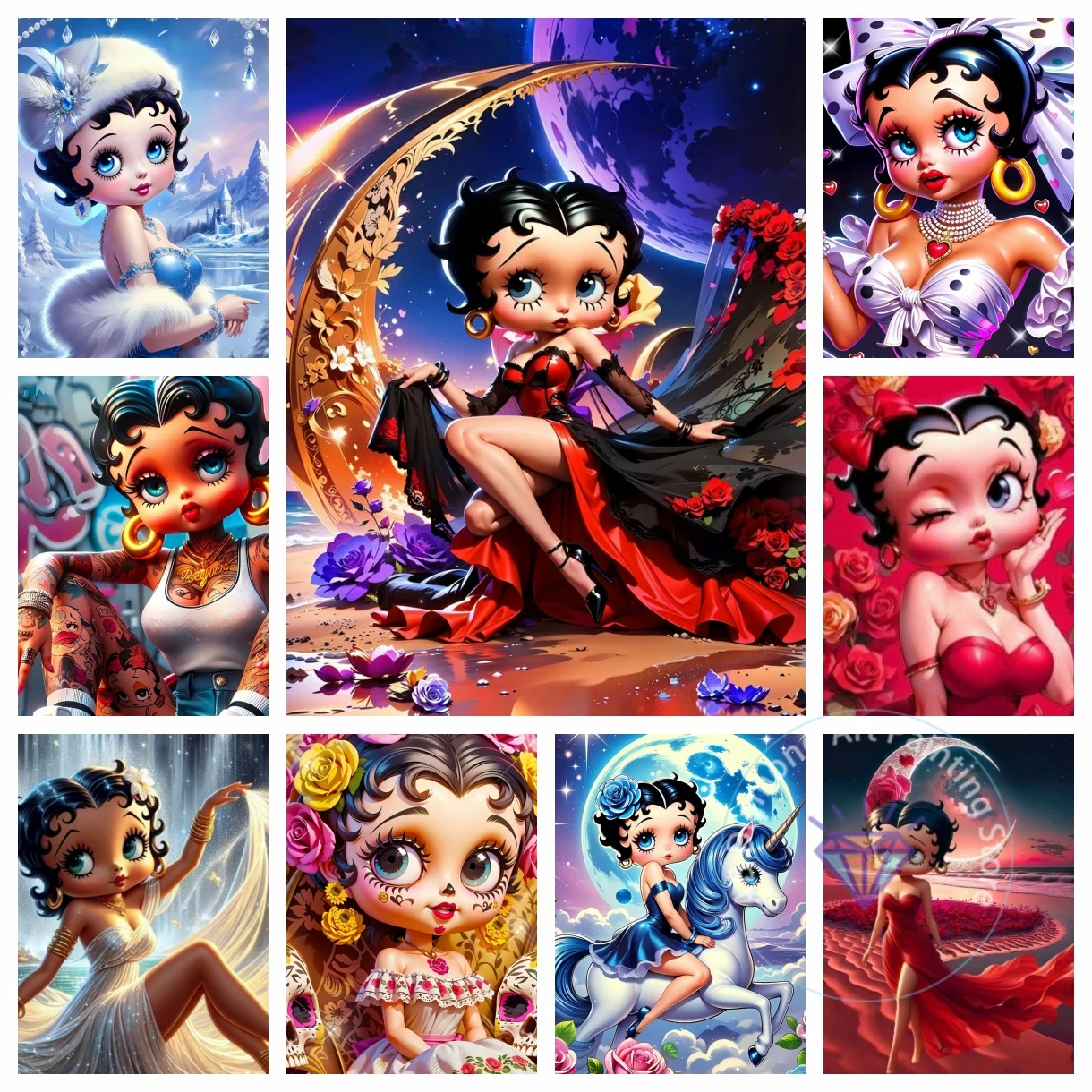 AB Diamond Painting Kit Anime B-Be-tty-y 5D DIY Diamond Embroidery Cross Stitch Handmade Art Gift Crafts Home Gift
AB Diamond Painting Kit Anime B-Be-tty-y 5D DIY Diamond Embroidery Cross Stitch Handmade Art Gift Crafts Home Gift