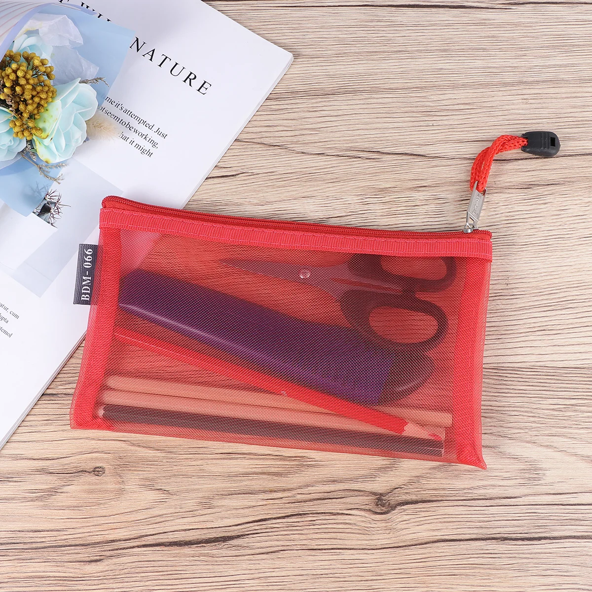 5Pcs Zipper Pencil Bag Transparent Nylon Pencil Case Multipurpose Travel Pen Pouch for Office School Stationery
5Pcs Zipper Pencil Bag Transparent Nylon Pencil Case Multipurpose Travel Pen Pouch for Office School Stationery