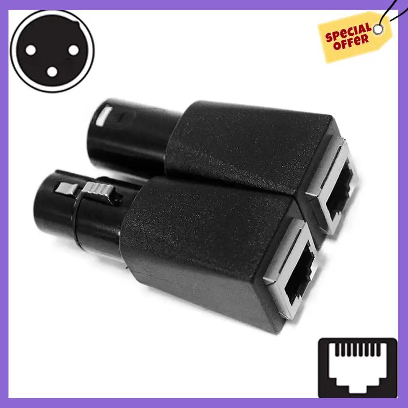 -A96Z DMX To RJ45 Connector RJ45 Ethernet To 3 Pin XLR DMX Female & Male Adapter Sets (3PIN 10Pair)
-A96Z DMX To RJ45 Connector RJ45 Ethernet To 3 Pin XLR DMX Female & Male Adapter Sets (3PIN 10Pair)