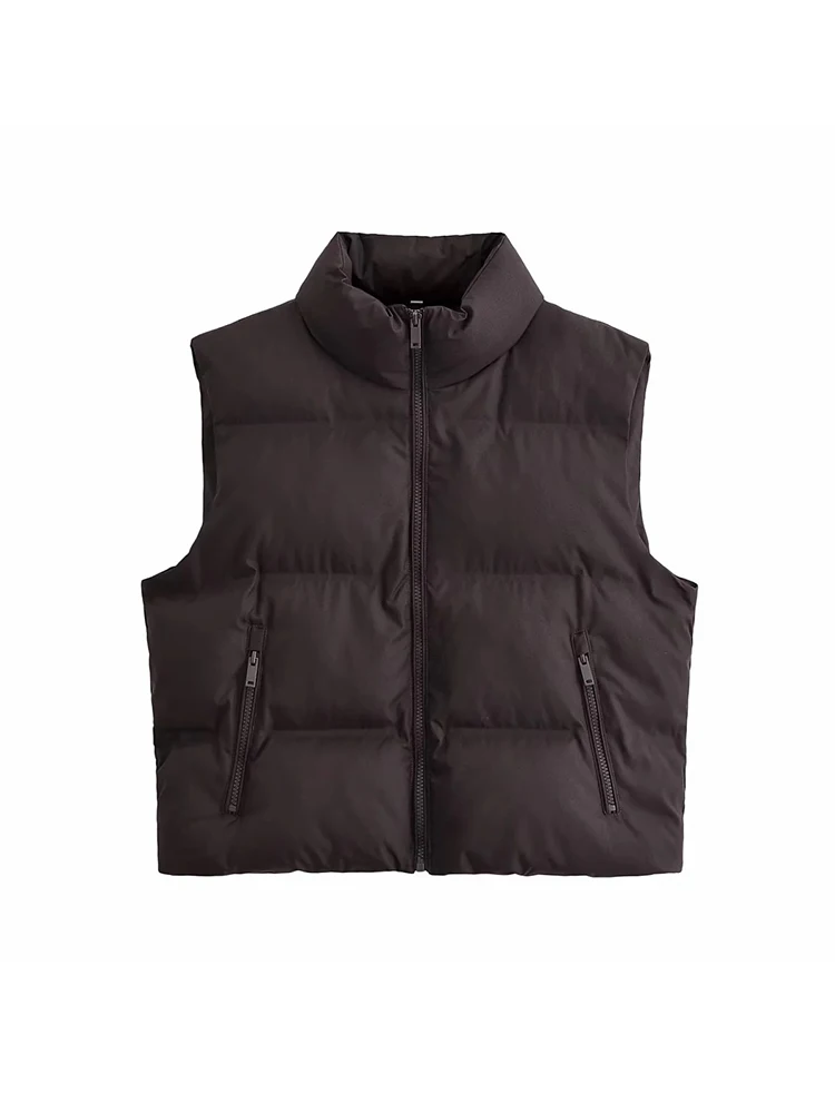 Women's Jacket Vest Autumn Winter Warm Cotton Sleeveless Simple Casual Vest Coat Fashion Solid Color Female Street Tank Top
Women's Jacket Vest Autumn Winter Warm Cotton Sleeveless Simple Casual Vest Coat Fashion Solid Color Female Street Tank Top