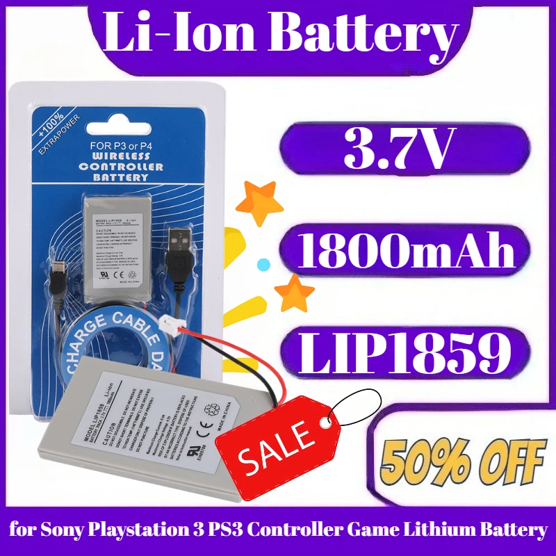 3.7V LIP1859 Battery PS3 LIP1859 1800mAh Rechargeable Batteries for Sony PS3 Controller Game Lithium Battery
3.7V LIP1859 Battery PS3 LIP1859 1800mAh Rechargeable Batteries for Sony PS3 Controller Game Lithium Battery