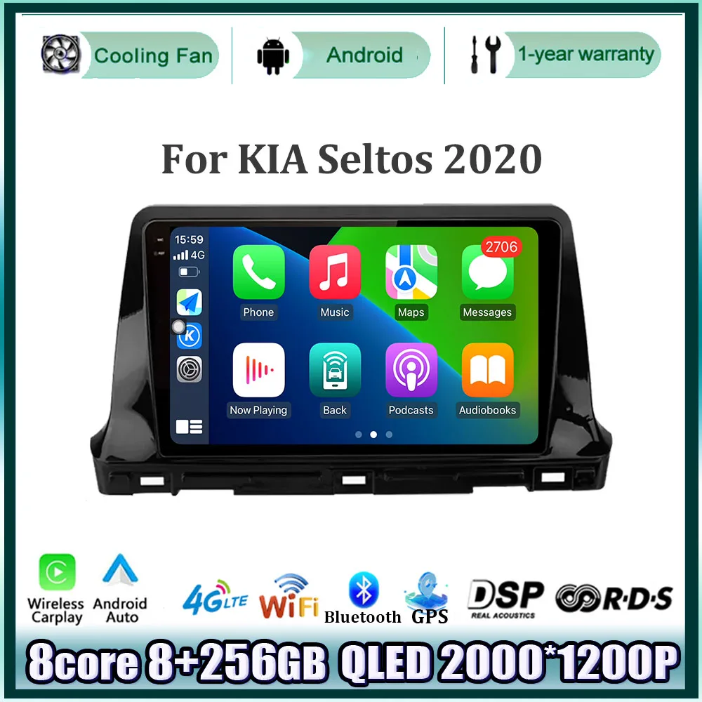 For KIA Seltos 2020 GPS Navigation Multimedia Car Radio Player Android 14 Wireless CarPlay 4G LET Audio BT Stereo Auto Tools
For KIA Seltos 2020 GPS Navigation Multimedia Car Radio Player Android 14 Wireless CarPlay 4G LET Audio BT Stereo Auto Tools
