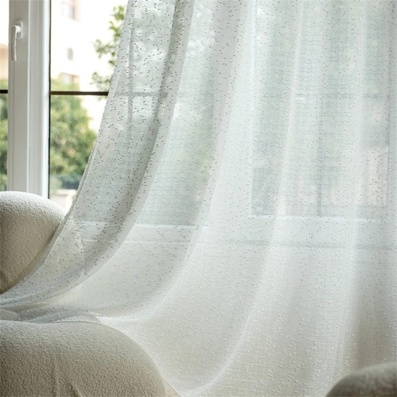 Elegant White&Beige Sheer Lace Curtain with Delicate Wavy Dot Pattern Luxury Soft Voile Window Treatment for Living Room Bedroom
Elegant White&Beige Sheer Lace Curtain with Delicate Wavy Dot Pattern Luxury Soft Voile Window Treatment for Living Room Bedroom