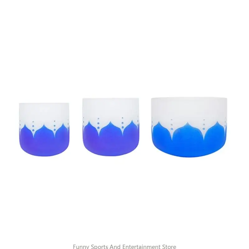 C4DE Frosted Quartz Crystal Singing Bowls with Lotus Gradient Design 6/7/8 Inches Yoga Bowls with Hammer & Round Rubber Rings
C4DE Frosted Quartz Crystal Singing Bowls with Lotus Gradient Design 6/7/8 Inches Yoga Bowls with Hammer & Round Rubber Rings