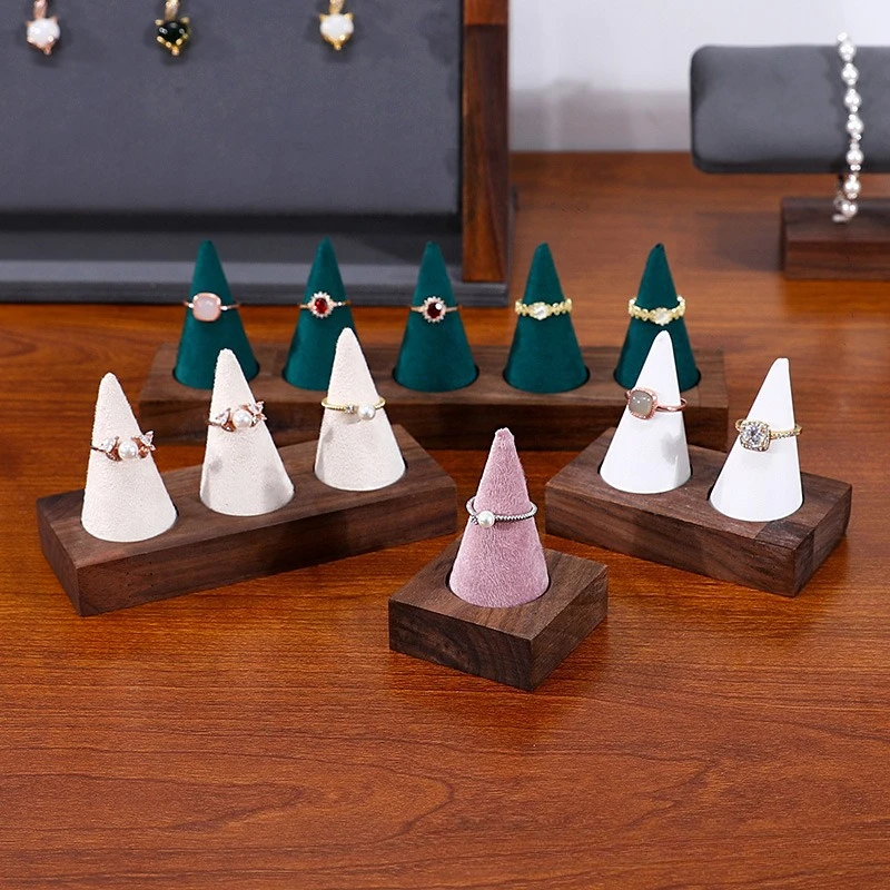 Wooden Cone Ring Holder Ring Display Stand Ring Storage Jewelry Rack
Wooden Cone Ring Holder Ring Display Stand Ring Storage Jewelry Rack