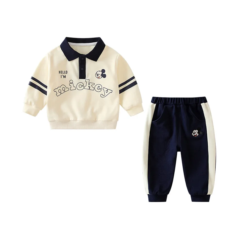 MINISO Mickey Baby Boy Spring Children's Clothing Toddler Cartoon Sports Suit Long sleeved Top Pants Two Piece Sets 1-6 Years 
MINISO Mickey Baby Boy Spring Children's Clothing Toddler Cartoon Sports Suit Long sleeved Top Pants Two Piece Sets 1-6 Years